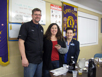 Erin and Greg Goodlander with with Fran Costello